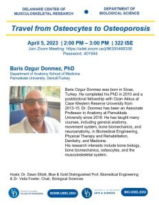 Seminar: Travel from Osteocytes to Osteoporosis