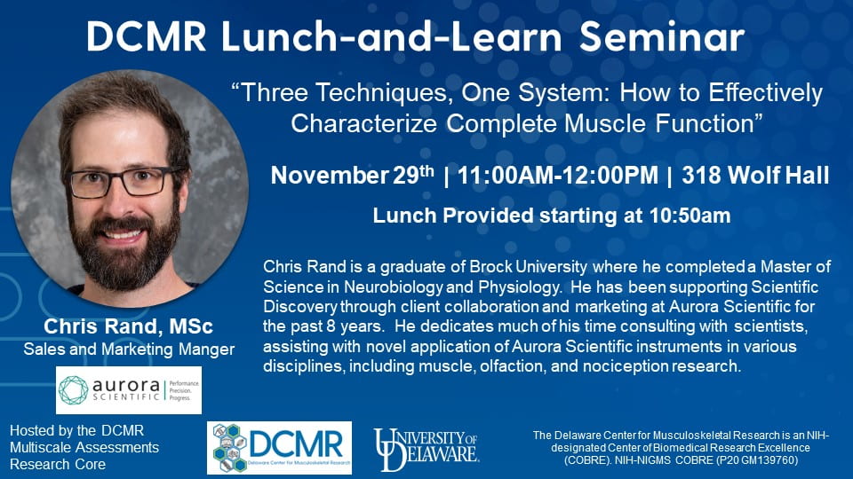 11/29/23 DCMR Research Core Lunch and Learn